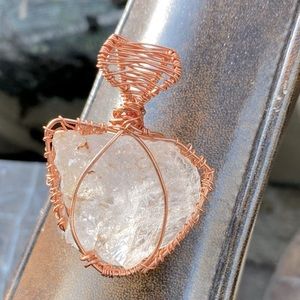 Large Clear Quartz Pendant